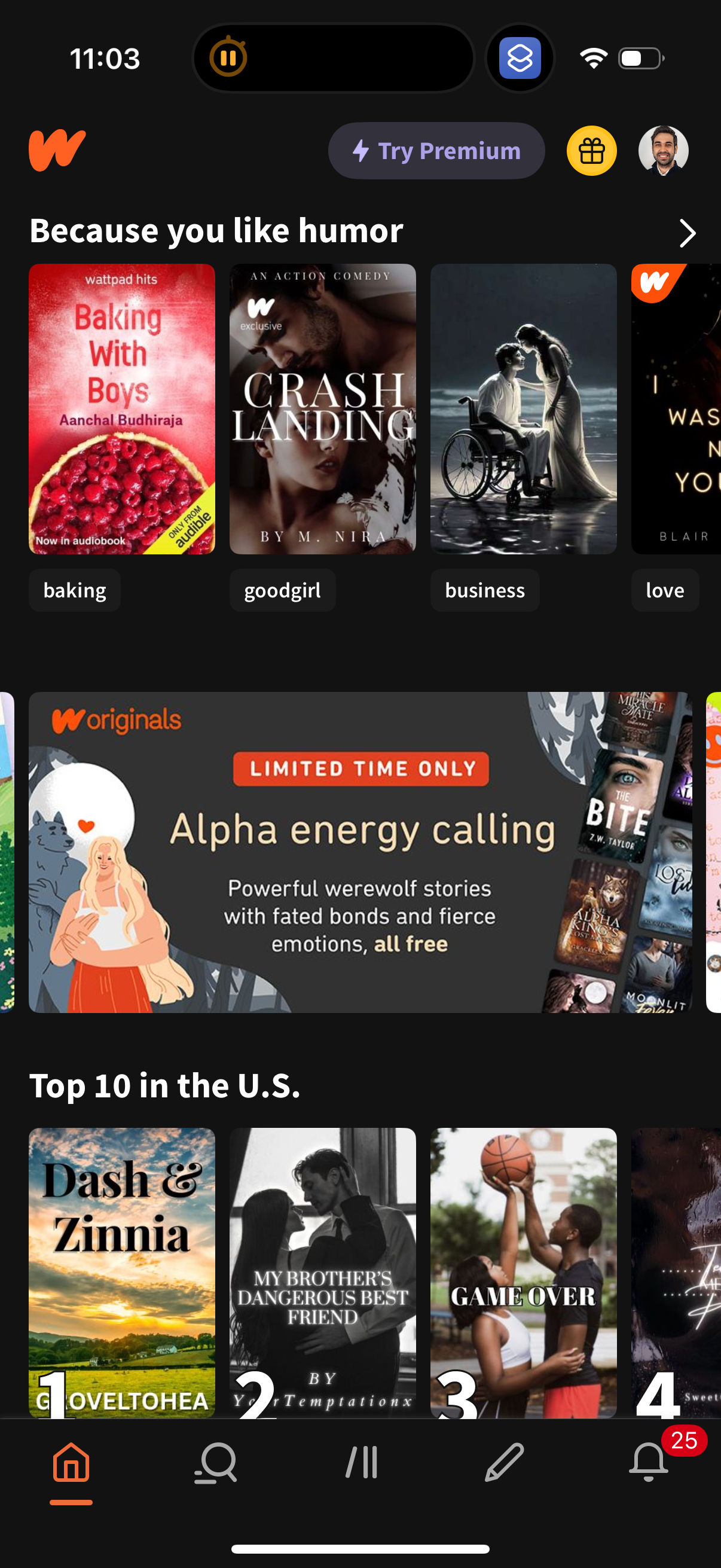 wattpad app screenshot 2